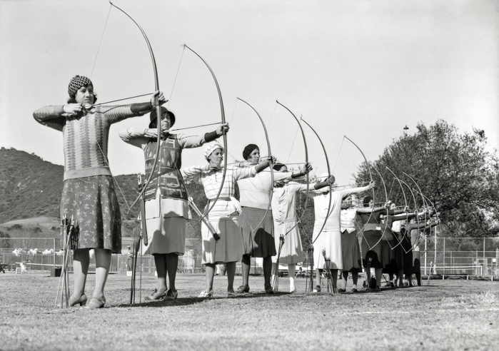 Archery contest, Griffith Park, Los Angeles, 1931
